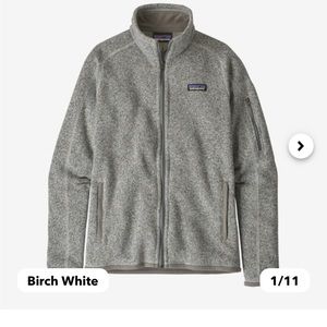 Patagonia jacket- birch white